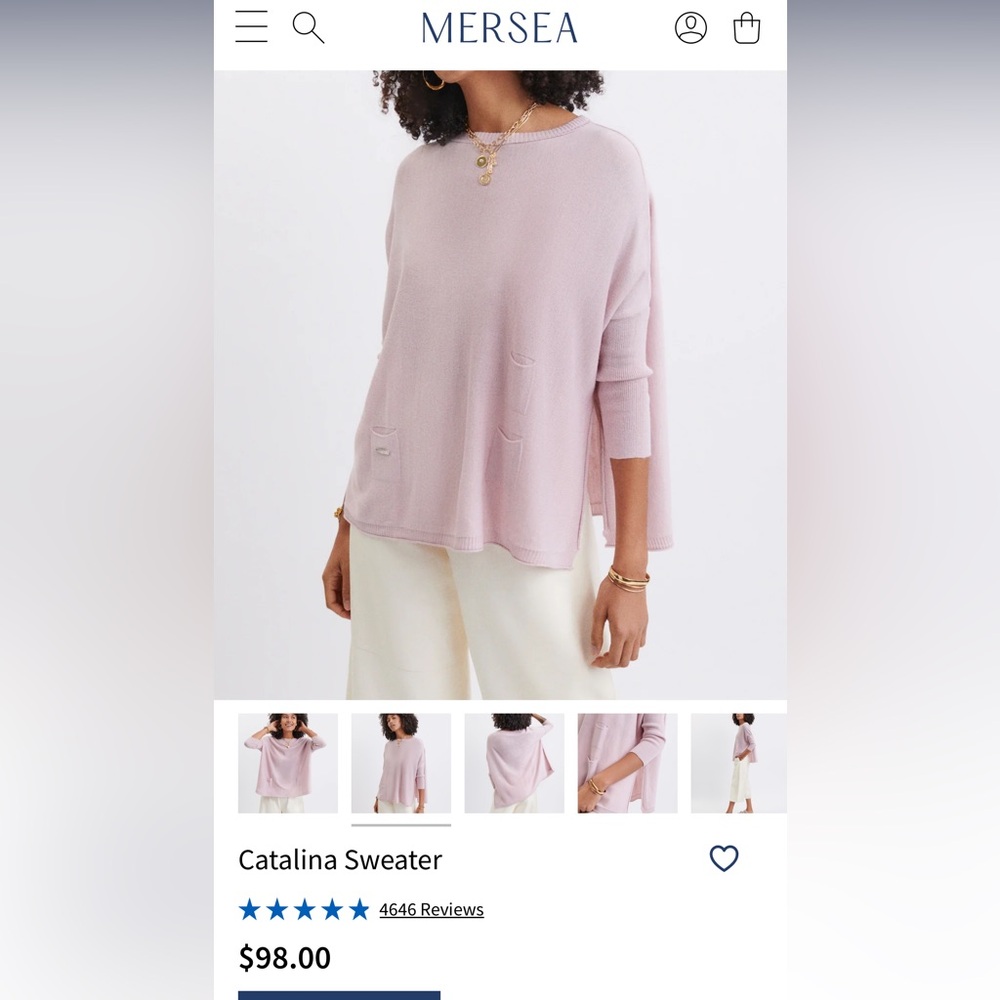 Mersea Catalina Sweater size OS